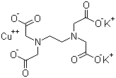 Dipotassium cupric ethylenediaminetetraacetate molecular structure (CAS 15170-14-6)