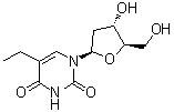 2'-Deoxy-5-ethyluridine molecular structure (CAS 15176-29-1)