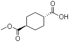 trans-1,4-Cyclohexanedicarboxylic acid monomethyl ester molecular structure (CAS 15177-67-0)