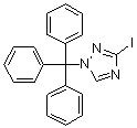 3-Iodo-1-(triphenylmethyl)-1H-1,2,4-triazole molecular structure (CAS 151899-62-6)
