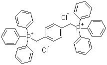 [1,4-Phenylenebis(methylene)]bis[triphenylphosphonium] dichloride molecular structure (CAS 1519-47-7)