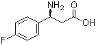 结构式 CAS# 151911-33-0, (S)-3-氨基-3-(4-氟苯基)丙酸