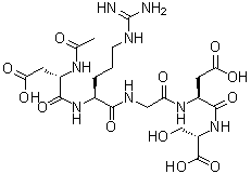 N-Acetyl-L-alpha-aspartyl-L-arginylglycyl-L-alpha-aspartyl-L-serine molecular structure (CAS 151997-55-6)