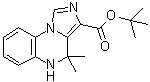 4,5-Dihydro-4,4-dimethylimidazo[1,5-a]quinoxaline-3-carboxylic acid 1,1-dimethylethyl ester molecular structure (CAS 152273-12-6)