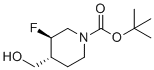 (3R,4R)-rel-tert-Butyl 3-fluoro-4-(hydroxymethyl)piperidine-1-carboxylate molecular structure (CAS 1523541-88-9)