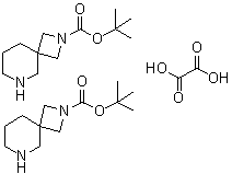 结构式 CAS# 1523571-08-5, 2,6-二氮杂螺[3.5]壬烷-2-羧酸叔丁酯半草酸盐