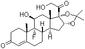 9-Fluoro-16a,17-(isopropylidenedioxy)corticosterone molecular structure (CAS 1524-86-3)
