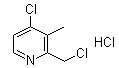 4-Chloro-2-chloromethyl-3-methylpyridine hydrochloride molecular structure (CAS 152402-97-6)
