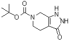 1,2,3,4,5,7-Hexahydro-3-oxo-6H-pyrazolo[3,4-c]pyridine-6-carboxylic acid 1,1-dimethylethyl ester molecular structure (CAS 152559-31-4)