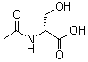 结构式 CAS# 152612-69-6, N-乙酰基-D-丝氨酸