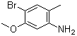 4-Bromo-5-methoxy-2-methylaniline molecular structure (CAS 152626-77-2)