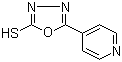 5-(4-吡啶基)-1,3,4-噁二唑-2-硫醇分子结构 (CAS 15264-63-8)