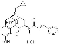 Nalfurafine hydrochloride molecular structure (CAS 152658-17-8)