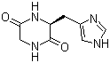 Cyclo(glycyl-L-histidyl) molecular structure (CAS 15266-88-3)