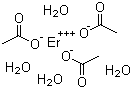 结构式 CAS# 15280-57-6, 醋酸铒四水合物
