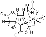 Ginkgolide B molecular structure (CAS 15291-77-7)