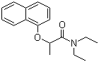 结构式 CAS# 15299-99-7, 敌草胺; 萘丙酰草胺; 萘氧丙草胺; N,N-二乙基-2-(1-萘氧基)丙酰胺