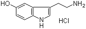 结构式 CAS# 153-98-0, 5-羟基色胺盐酸盐