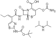 Precursor of cefcapene diisopropylanmine salt molecular structure (CAS 153012-37-4)