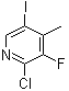结构式 CAS# 153035-01-9, 2-氯-3-氟-5-碘-4-甲基吡啶