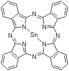 Tin(II) phthalocyanine molecular structure (CAS 15304-57-1)