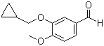 3-Cyclopropylmethoxy-4-methoxybenzaldehyde molecular structure (CAS 153200-64-7)