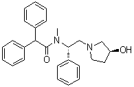 structure of CAS# 153205-46-0, Asimadoline;N-[(1S)-2-[(3S)-3-Hydroxy-1-pyrrolidinyl]-1-phenylethyl]-N-methyl-alpha-phenylbenzeneacetamide; EMD 61753