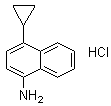 4-Cyclopropyl-1-naphthalenamine hydrochloride (1:1) molecular structure (CAS 1533519-92-4)