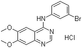 structure of CAS# 153436-54-5, PD 153035 hydrochloride;4-[(3-Bromophenyl)amino]-6,7-dimethoxyquinazoline hydrochloride