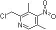 2-Chloromethyl-3,5-dimethyl-4-nitropyridine molecular structure (CAS 153476-68-7)