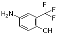 4-氨基-2-(三氟甲基)苯酚分子结构 (CAS 1535-76-8)