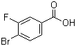 4-Bromo-3-fluorobenzoic acid molecular structure (CAS 153556-42-4)