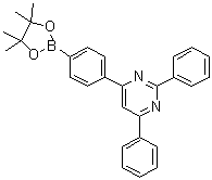 2,4-Diphenyl-6-[4-(4,4,5,5-tetramethyl-1,3,2-dioxaborolan-2-yl)phenyl]pyrimidine molecular structure (CAS 1536209-84-3)
