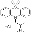 Dioxopromethazine hydrochloride molecular structure (CAS 15374-15-9)