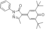4-[3,5-Bis(1,1-dimethylethyl)-4-oxo-2,5-cyclohexadien-1-ylidene]-2,4-dihydro-5-methyl-2-phenyl-3H-pyrazol-3-one molecular structure (CAS 153787-33-8)