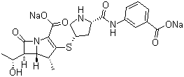 Ertapenem disodium molecular structure (CAS 153832-38-3)
