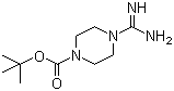 结构式 CAS# 153836-14-7, 4-甲脒基哌嗪-1-甲酸叔丁酯