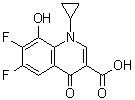 1-Cyclopropyl-6,7-difluoro-1,4-dihydro-8-hydroxy-4-oxo-3-quinolinecarboxylic acid molecular structure (CAS 154093-72-8)