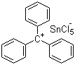 三苯基碳正五氯锡酸盐分子结构 (CAS 15414-98-9)