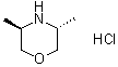 结构式 CAS# 1542268-31-4, (3R,5R)-3,5-二甲基吗啉盐酸盐