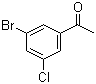 结构式 CAS# 154257-85-9, 3'-溴-5'-氯苯乙酮