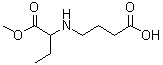 2-[(3-carboxypropyl)amino]-Butanoic acid 1-methyl ester molecular structure (CAS 1543300-90-8)