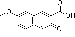 6-甲氧基-1,2-二氢-2-氧代-3-喹啉甲酸分子结构 (CAS 154386-35-3)