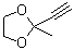 2-Ethynyl-2-methyl-1,3-dioxolane molecular structure (CAS 15441-75-5)