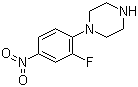 1-(2-Fluoro-4-nitrophenyl)piperazine molecular structure (CAS 154590-33-7)