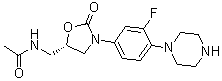 N-[[(S)-3-[3-Fluoro-4-(piperazin-1-yl)phenyl]-2-oxooxazolidin-5-yl]methyl]acetamide molecular structure (CAS 154590-66-6)