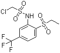 1-Chloro-N-[2-(ethylsulfonyl)-5-(trifluoromethyl)phenyl]methanesulfonamide molecular structure (CAS 1546-17-4)