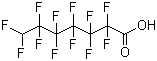 7H-十二氟庚酸分子结构 (CAS 1546-95-8)