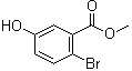 structure of CAS# 154607-00-8, 2-Bromo-5-hydroxybenzoic acid methyl ester;Methyl 2-bromo-5-hydroxybenzenecarboxylate; Methyl 2-bromo-5-hydroxybenzoate