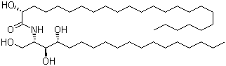 (2S,3S,4R,2'R)-2-(2'-Hydroxytetracosanoylamino)-octadecane-1,3,4-triol molecular structure (CAS 154801-30-6)